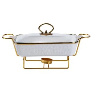 Марміт порцелянаовий на 1 літр на металевій підставці HP1013