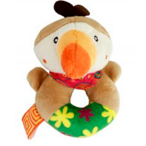 М'яка іграшка - брязкальце " Звірята ", Ментоловий