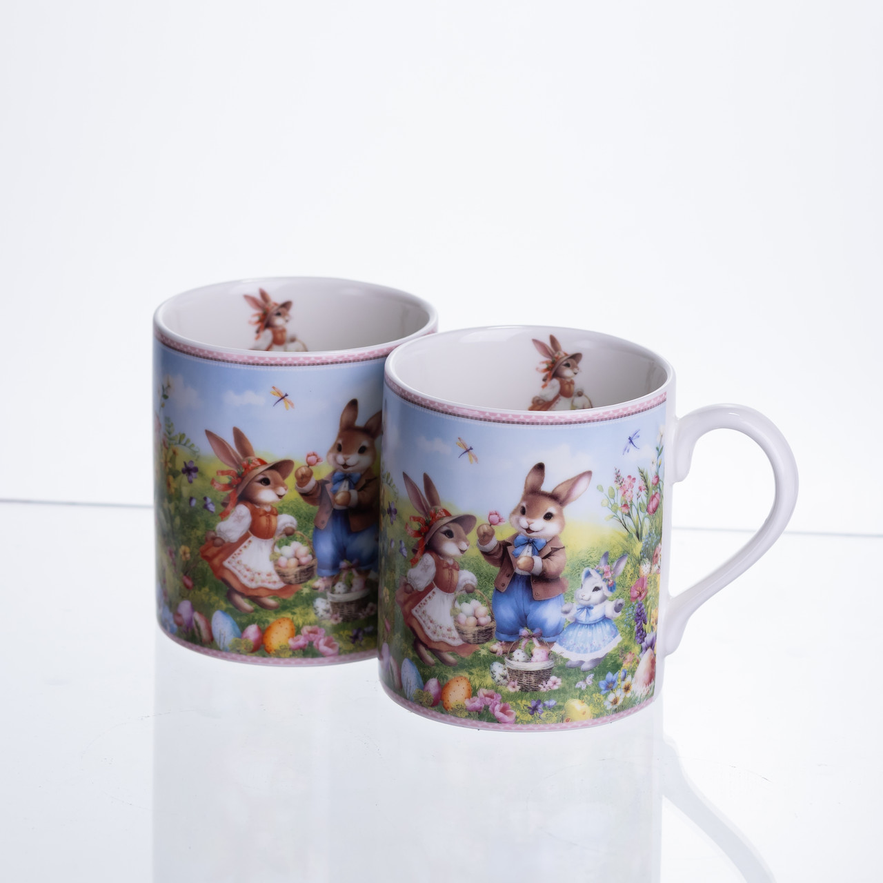 Набір чашок порцелянових Rabbit Family  220 мл 2шт HP-7323-8