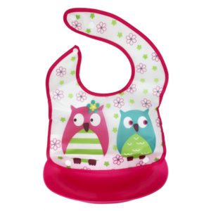 Нагрудник на липучці зі зйомним ковшом, Рожевий