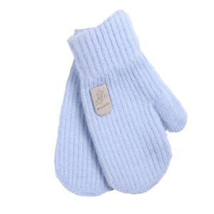 Одинарні рукавички з начосом, Блакитний, 3-4 роки