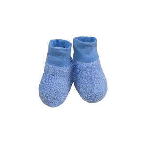 Пінетки на манжеті теплі від 0 до 3 міс, Блакитний, 62 (3 міс)