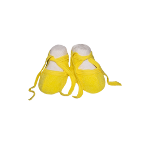 Пінетки теплі на зав'язках від 0 до 3 міс, Жовтий, 62 (3 міс)