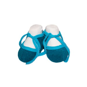 Пінетки теплі на зав'язках від 0 до 3 міс, Бірюзовий, 62 (3 міс)