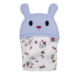 Рукавичка-прорізувач "Зайченя", Блакитний