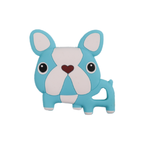 Силіконовий прорізувач " Бульдожка ", Бірюзовий