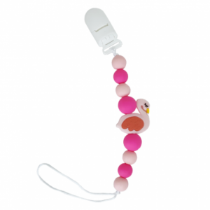 Силіконовий ланцюжок тримач "Звірята", Рожевий