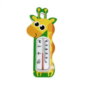 Термометр дитячий для води "Жираф", Зелений