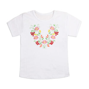 Вишиванка "Букет" для дівчинки №2, Білий, 110-116см