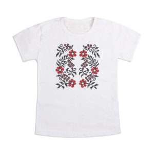 Вишиванка для дівчинки №4, Білий, 110-116см