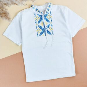 Вишиванка для хлопчика №10, Білий, 140-146см