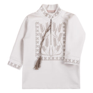 Вишиванка для хлопчика "Колоски", Крем-брюле, 116 (6 років)