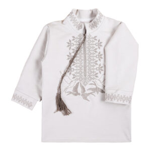 Вишиванка для хлопчика "Ластівки" , Крем-брюле, 116 (6 років)