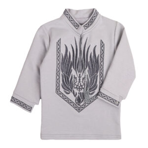 Вишиванка для хлопчика "Сокіл", Сірий, 92 (2 роки)