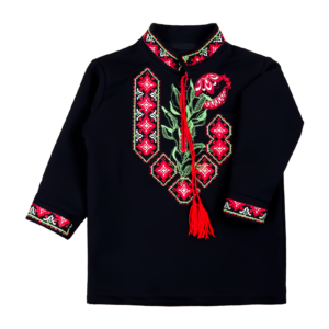 Вишиванка для хлопчиків "Гранат", Чорний, 92 (2 роки)