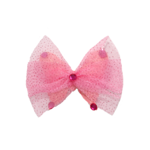 Заколка для волосся з блискітками, Малиновий