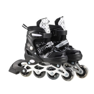 Роликові ковзани RL2502(Black) колеса PVC, розмір M (34-37), зі світлом