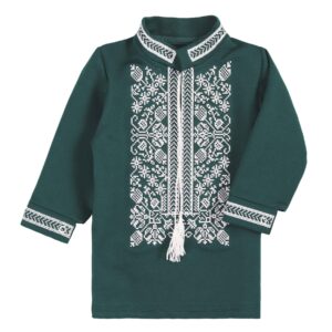 Вишиванка для хлопчиків "Тарас", Смарагдовий, 86 (1.5 роки)