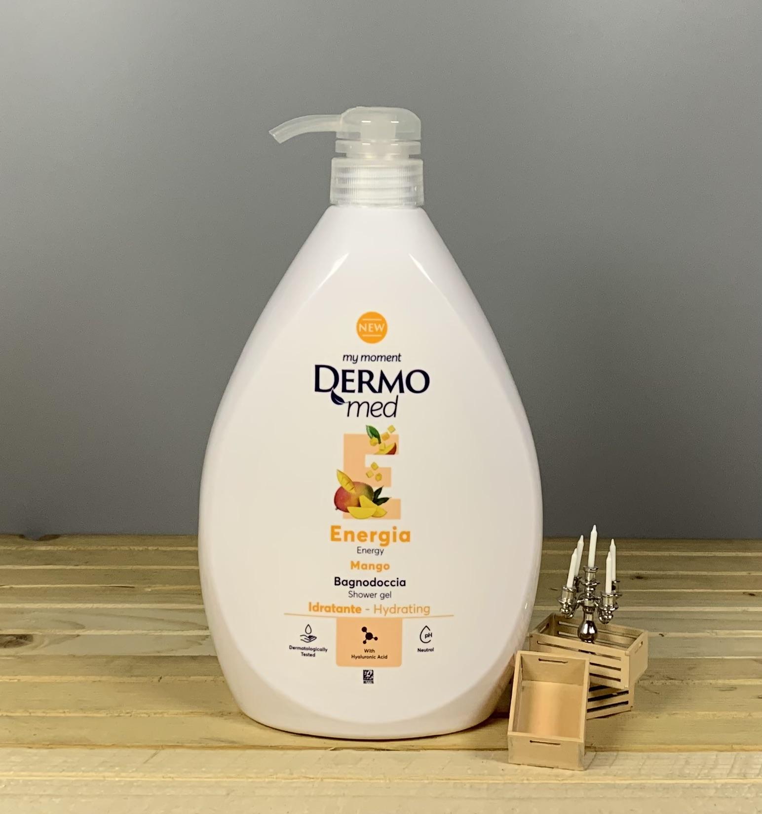 Гель для душу з дозатором DermoMed Mango - 1 л.