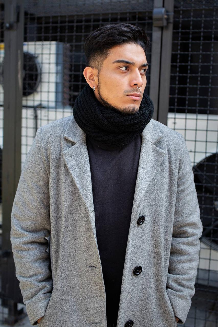 Шарф Хомут Without Scarf Чоловічий Чорний