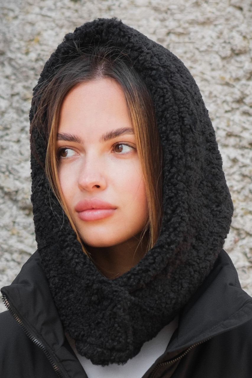 Тепла Шапка Капюшон Капор Теді На Флісі Without Bonnet Black Woman