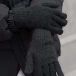 Жіночі теплі зимові сенсорні перчатки рукавиці 5-73 Without Morgan Black