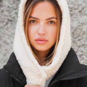 Тепла Шапка Капюшон Капор Теді На Флісі Without Bonnet White Woman