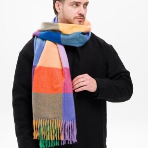 Чоловічий Шарф У Клітинку Without Terner Orange