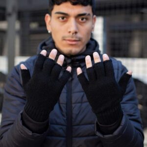 Перчатки Without Finger Черные Мужские