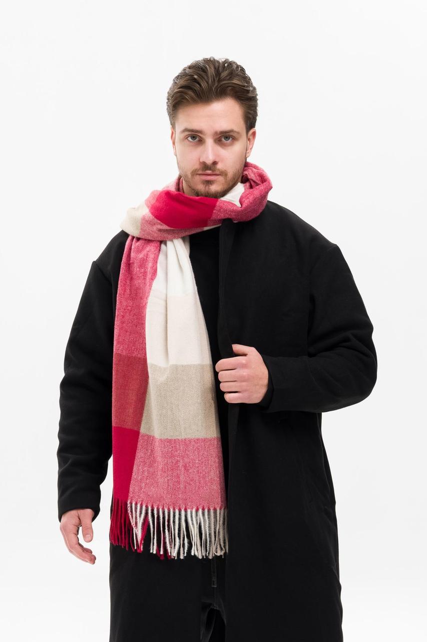 Чоловічий Шарф У Клітинку Without Terner Red