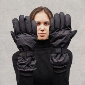 Пухові Перчатки Without Skier 16-15 Black Woman