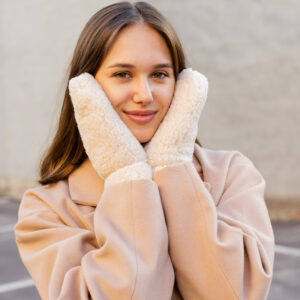 Рукавиці Without Teddy Beige