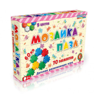 Дитяча мозаїка-пазл №6 1-147, 70 деталей Ø60мм