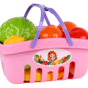 Ігровий набір продуктів 5354TXK в кошику Рожевий